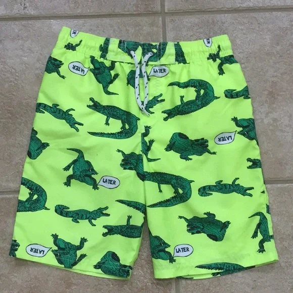 Carter’s Boys Alligator Gator Rashguard and Swim Shorts or Trunks - Picture 10 of 15